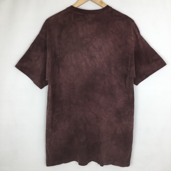 The Mountain Men’s Tee 3D Eagle Graphic Purple Tie Dye Acid Wash T-Shirt Size L - Picture 9 of 10